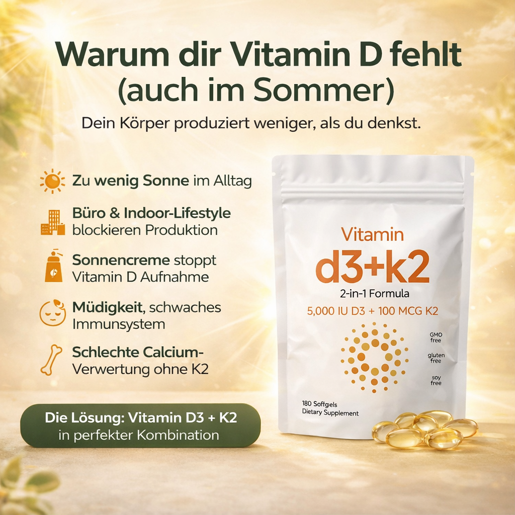 Vitamin D3 + K2 - 5000 IE