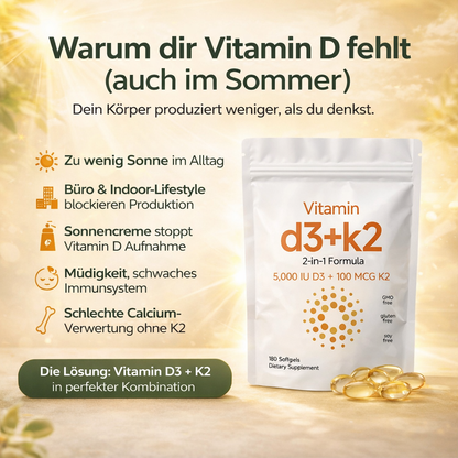 Vitamin D3 + K2 - 5000 IE