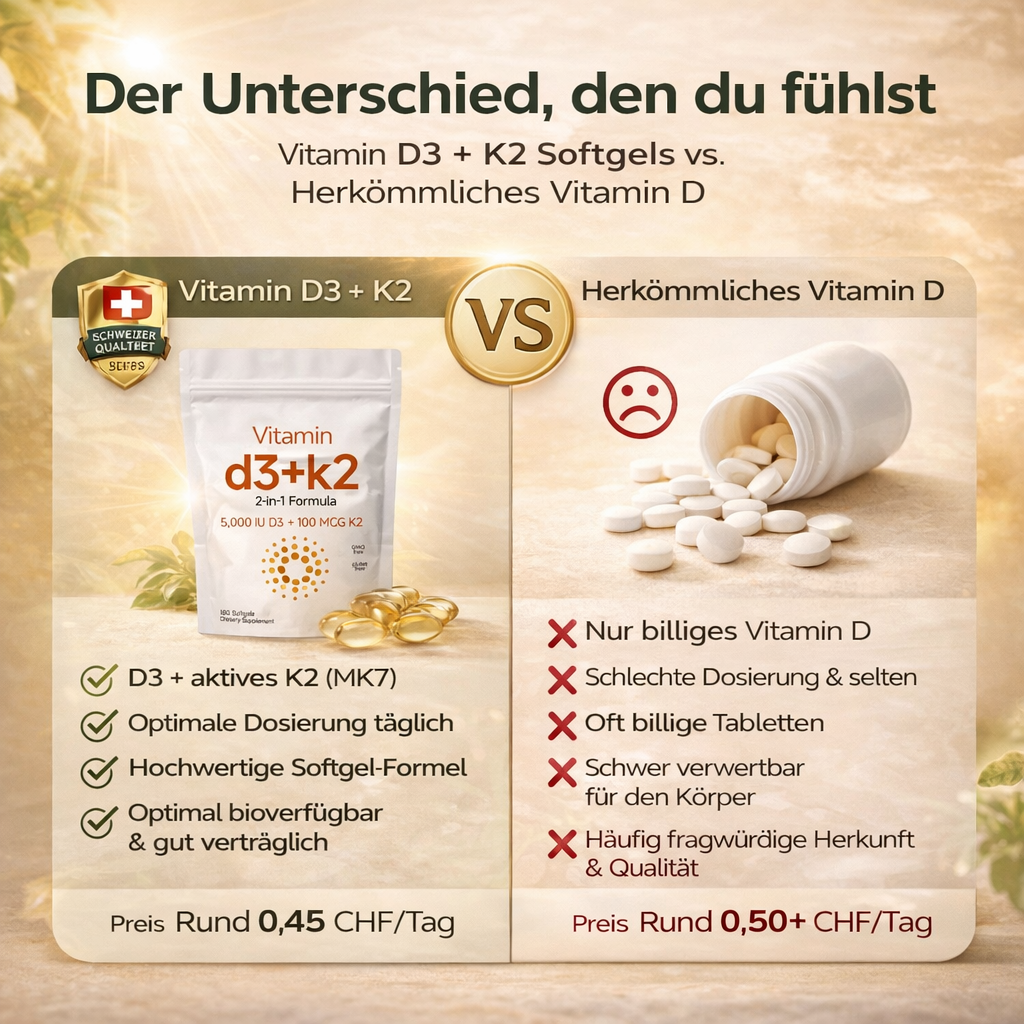 Vitamin D3 + K2 - 5000 IE